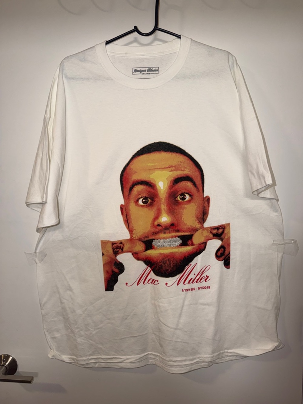 😬🎤😬 Mac Miller White Short Sleeve Graphic Tee - Size 3X